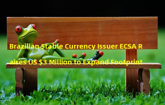 Brazilian Stable Currency Issuer ECSA Raises US $3 Million to Expand Footprint