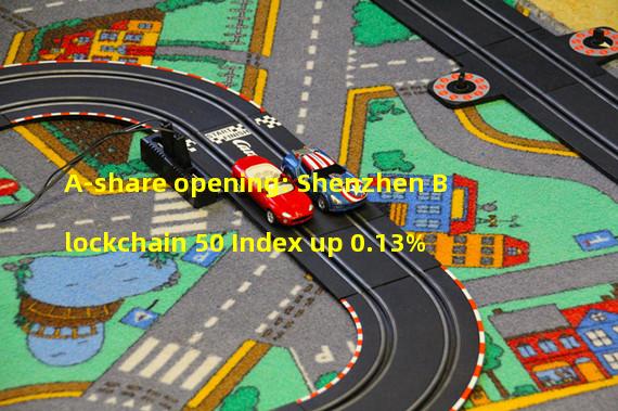 A-share opening: Shenzhen Blockchain 50 Index up 0.13%