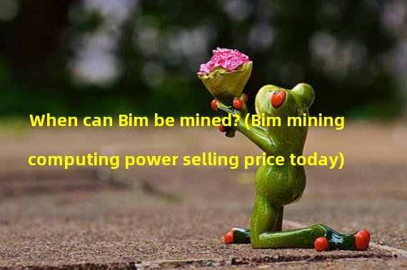 When can Bim be mined? (Bim mining computing power selling price today)